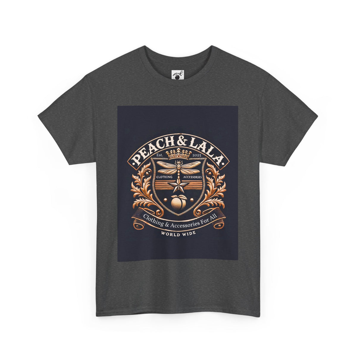 P&L Crest Logo Unisex Heavy Cotton Tee - Vintage Inspired Graphic Tee for Casual Style