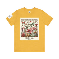 P&L Keep the World Beautiful Floral Tee - Unisex Short Sleeve T-Shirt