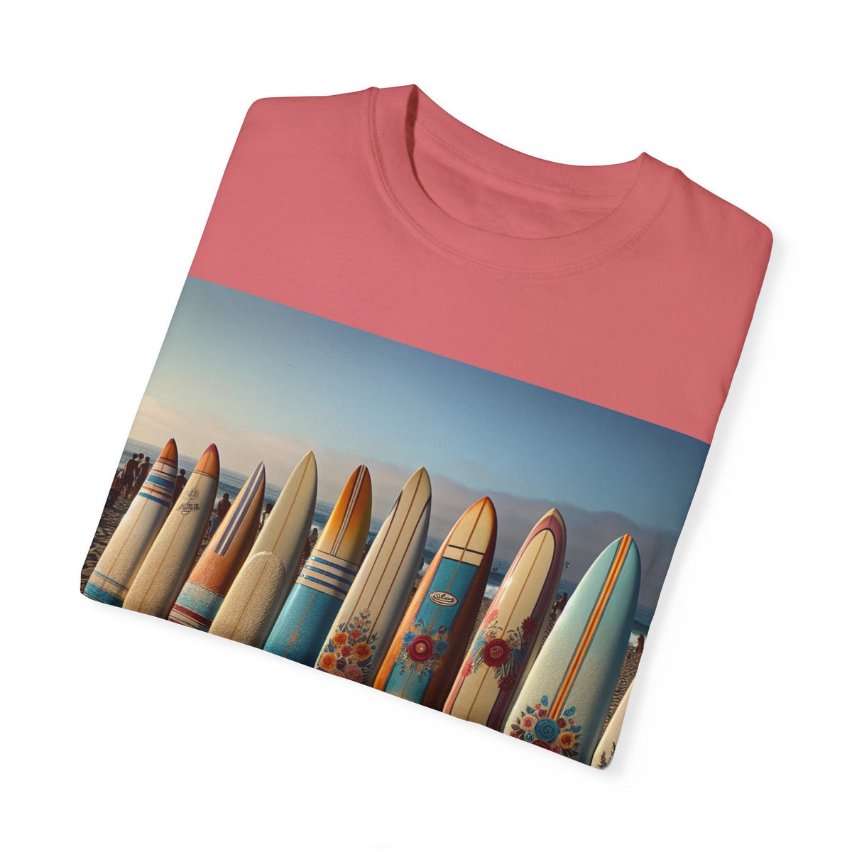 Surf-Inspired Unisex Garment-Dyed T-Shirt - Vintage Beach Vibe