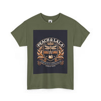 P&L Crest Logo Unisex Heavy Cotton Tee - Vintage Inspired Graphic Tee for Casual Style