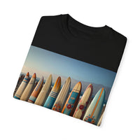 Surf-Inspired Unisex Garment-Dyed T-Shirt - Vintage Beach Vibe