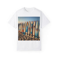 Surf-Inspired Unisex Garment-Dyed T-Shirt - Vintage Beach Vibe