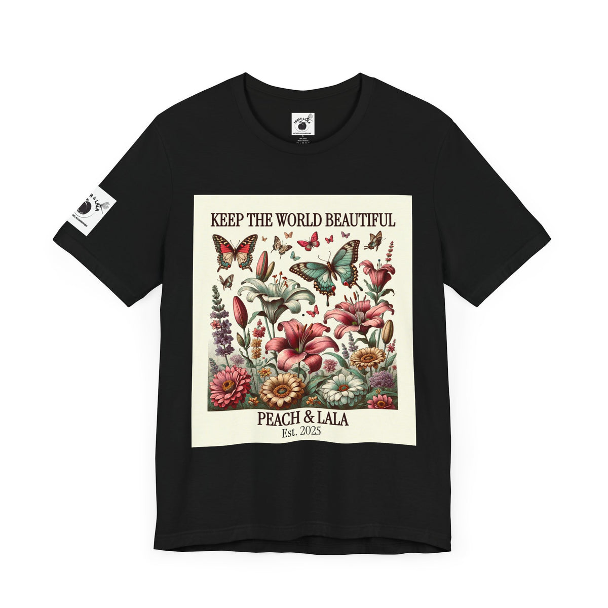 P&L Keep the World Beautiful Floral Tee - Unisex Short Sleeve T-Shirt