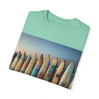 Surf-Inspired Unisex Garment-Dyed T-Shirt - Vintage Beach Vibe