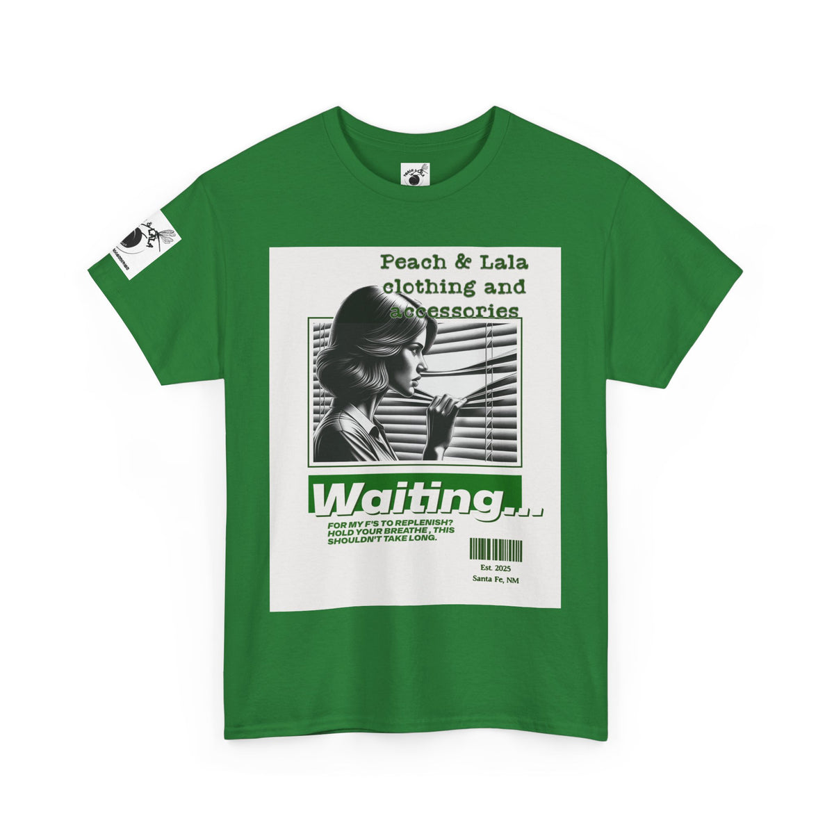 P&L Retro Waiting Graphic Unisex Heavy Cotton Tee