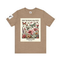 P&L Keep the World Beautiful Floral Tee - Unisex Short Sleeve T-Shirt