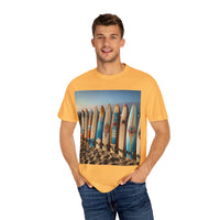 Surf-Inspired Unisex Garment-Dyed T-Shirt - Vintage Beach Vibe