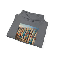 Surf Vibes Unisex Heavy Blend™ Hooded Sweatshirt - Perfect for Beach Lovers