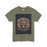 P&L Crest Logo Unisex Heavy Cotton Tee - Vintage Inspired Graphic Tee for Casual Style