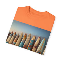 Surf-Inspired Unisex Garment-Dyed T-Shirt - Vintage Beach Vibe