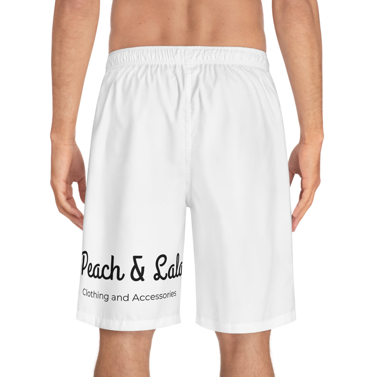 Fun Cat Skateboard Men's Board Shorts | Peach & Lala Apparel