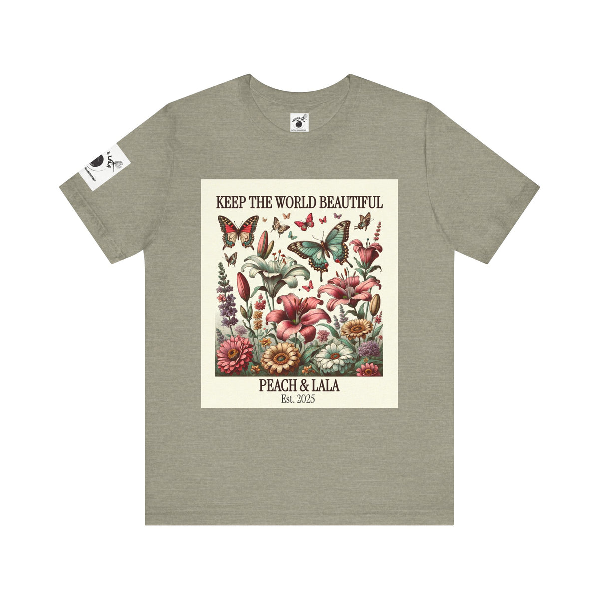 P&L Keep the World Beautiful Floral Tee - Unisex Short Sleeve T-Shirt