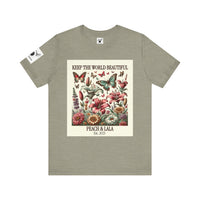 P&L Keep the World Beautiful Floral Tee - Unisex Short Sleeve T-Shirt