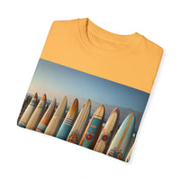 Surf-Inspired Unisex Garment-Dyed T-Shirt - Vintage Beach Vibe