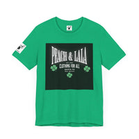 P&L Unisex Jersey Short Sleeve Tee - St. Patrick's Day Clover Design