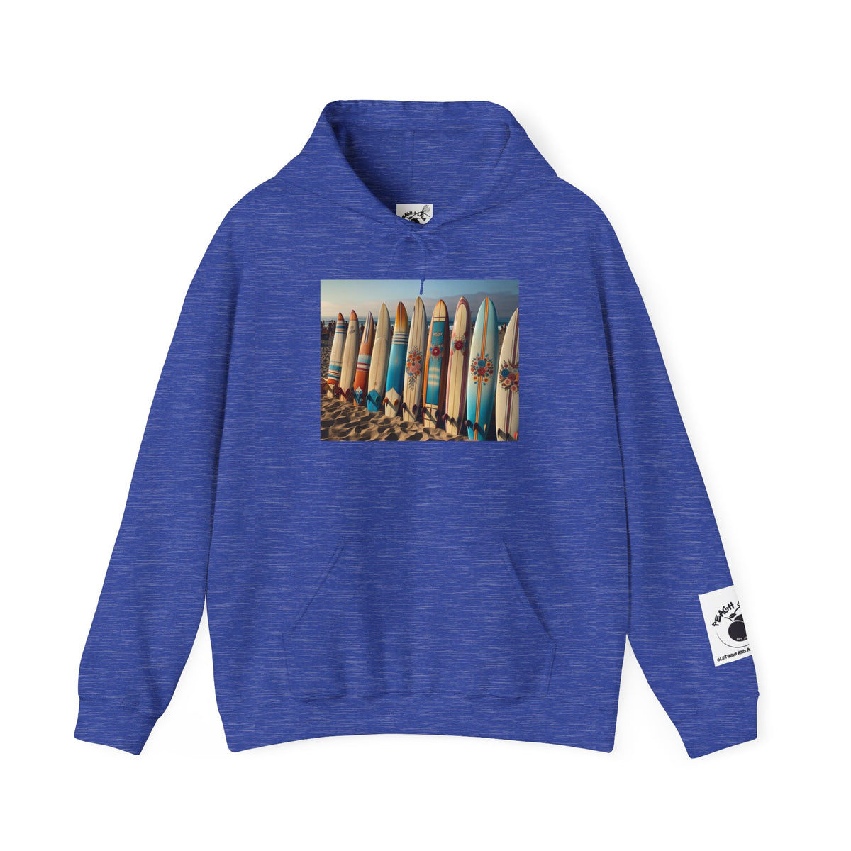 Surf Vibes Unisex Heavy Blend™ Hooded Sweatshirt - Perfect for Beach Lovers