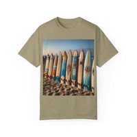 Surf-Inspired Unisex Garment-Dyed T-Shirt - Vintage Beach Vibe