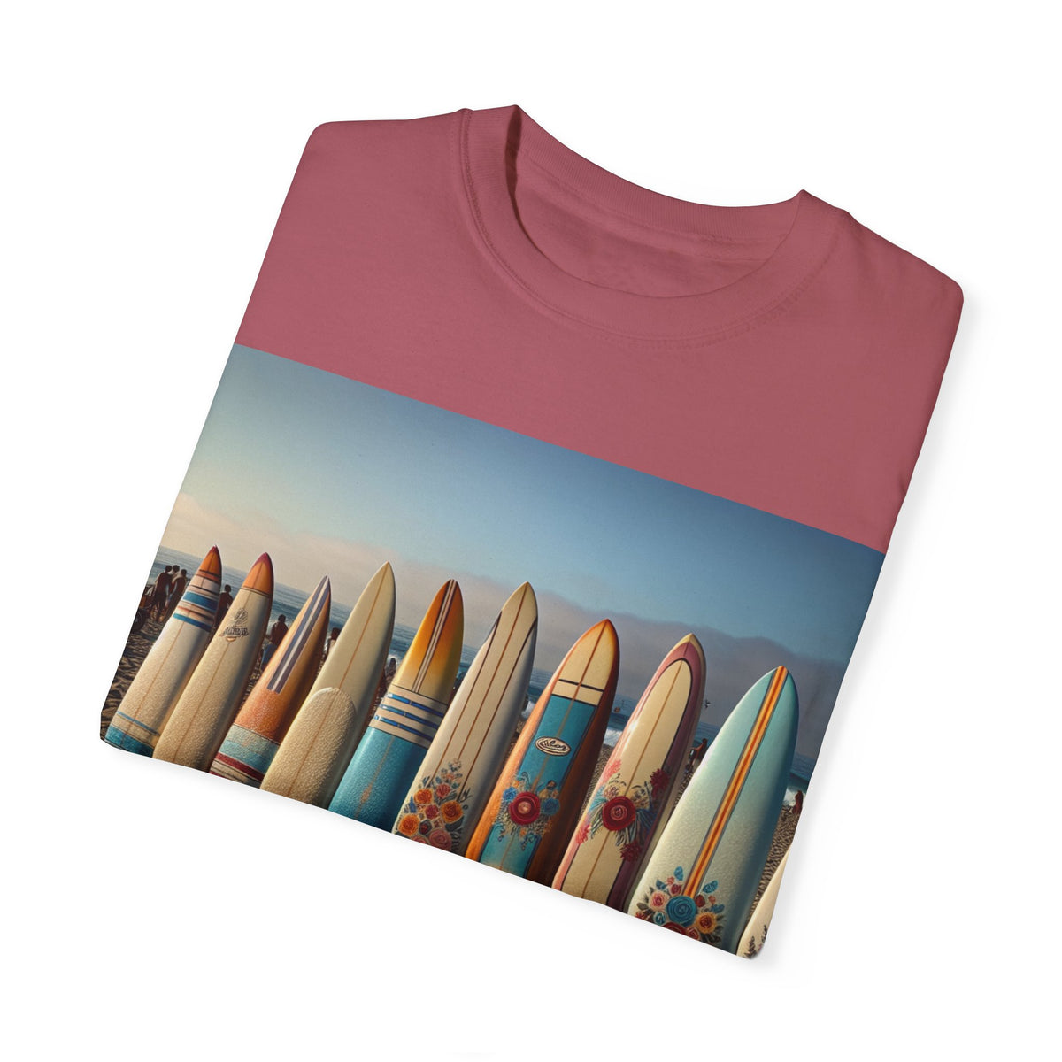 Surf-Inspired Unisex Garment-Dyed T-Shirt - Vintage Beach Vibe