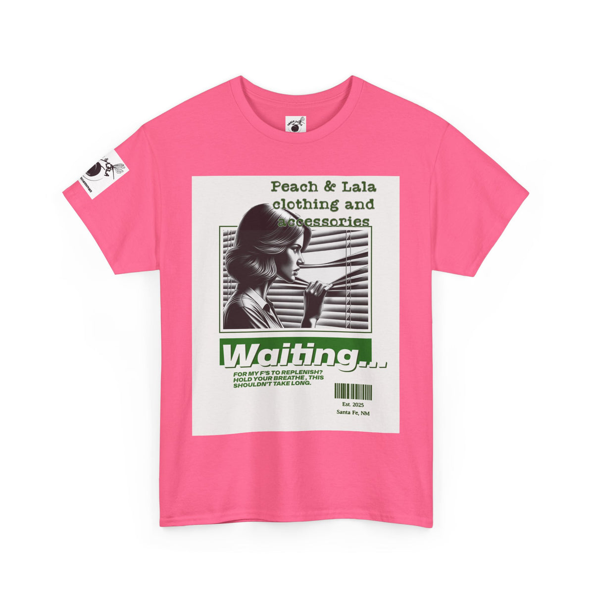 P&L Retro Waiting Graphic Unisex Heavy Cotton Tee