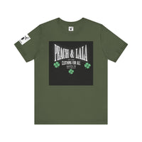 P&L Unisex Jersey Short Sleeve Tee - St. Patrick's Day Clover Design