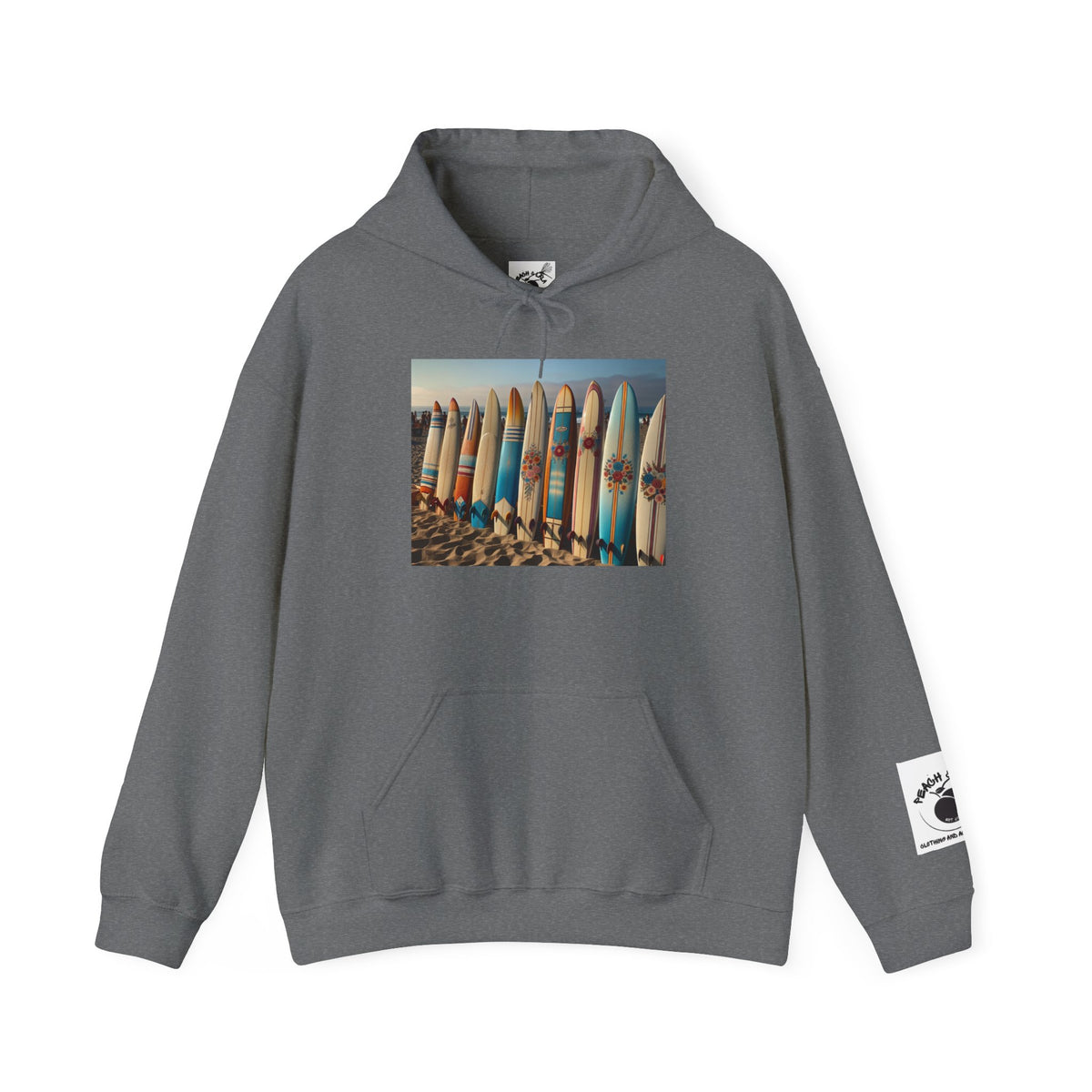 Surf Vibes Unisex Heavy Blend™ Hooded Sweatshirt - Perfect for Beach Lovers