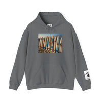 Surf Vibes Unisex Heavy Blend™ Hooded Sweatshirt - Perfect for Beach Lovers